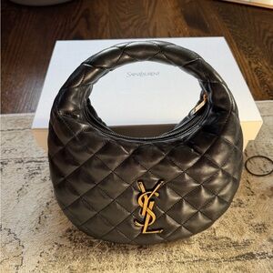Saint Laurent Black Quilted Icarino Bag